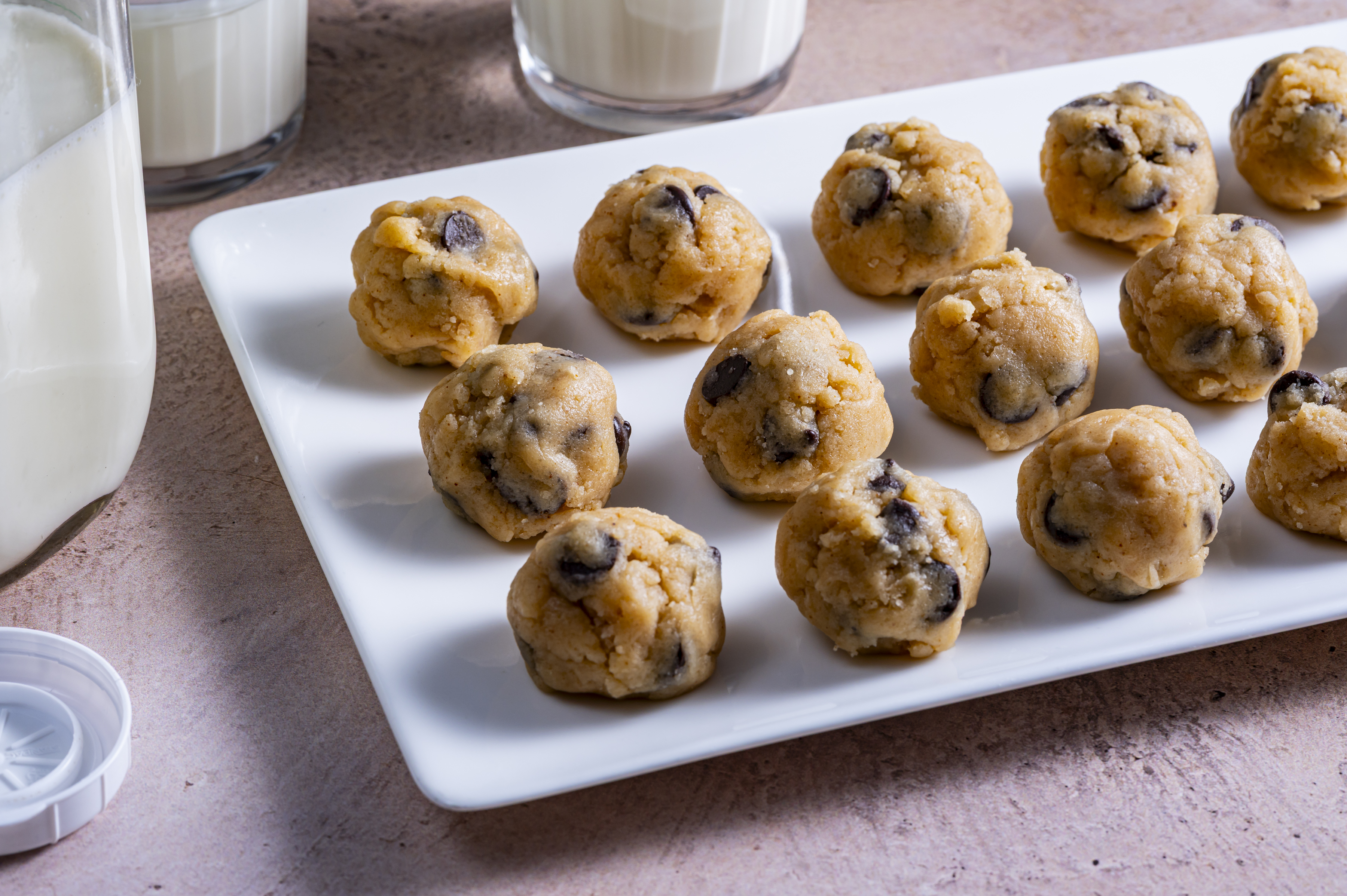 Of course, we're skipping the eggs in this recipe for Edible Chocolate Chip Cookie Dough. But there's another ingredient you'll need to treat differently. (Scott Suchman/For The Washington Post; food styling by Lisa Cherkasky)