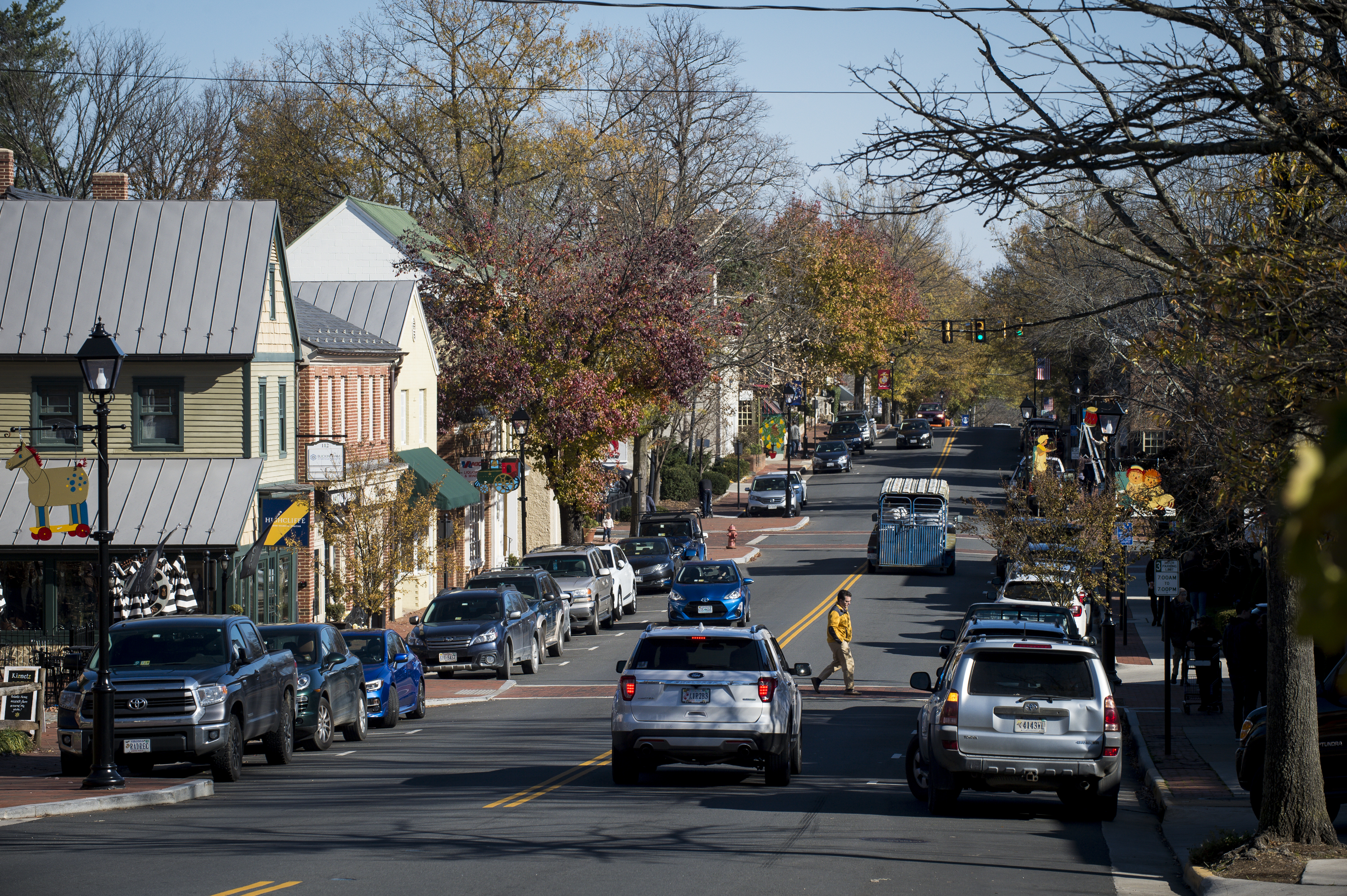 Washington Street, the main commercial thoroughfare in Middleburg, seen in 2017. (Pete Marovich/For The Washington Post)