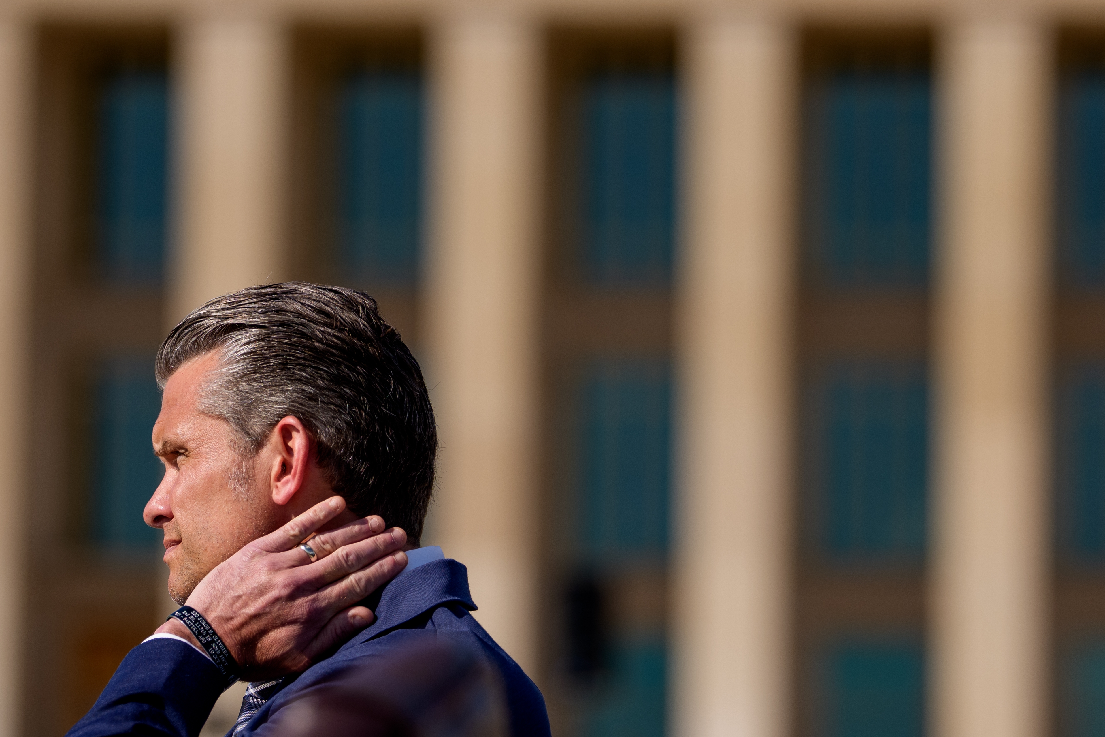 U.S. Secretary of War Pete Hegseth attends the Department of War's 2026 National POW/MIA Recognition Day Ceremony on the Pentagon River Terrace Parade Field on September 18, 2026 in Arlington, Virginia. (Andrew Harnik/Getty Images)