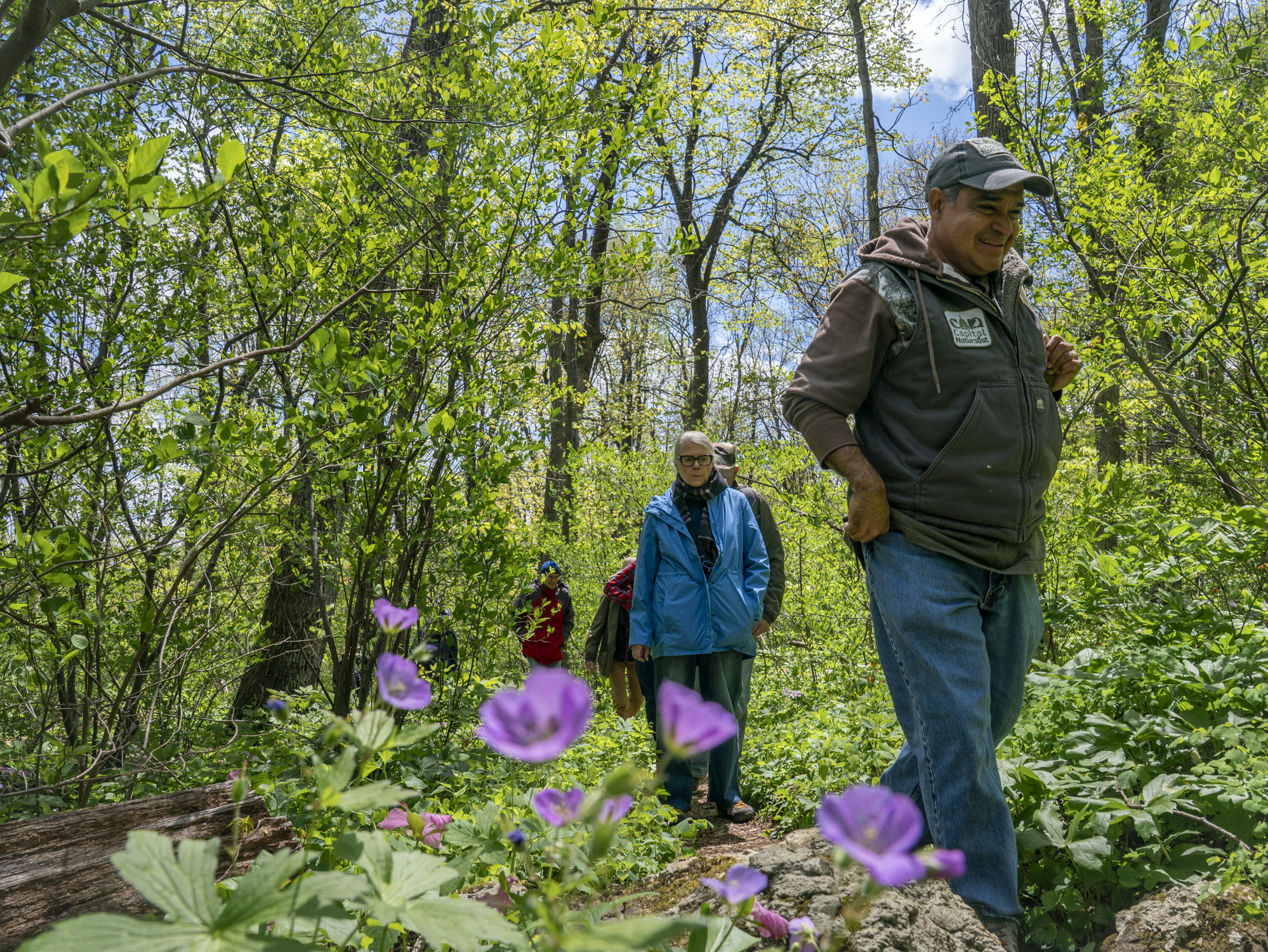 Abugattas leads the group at a slow and steady pace. (Maxine Wallace/The Washington Post)