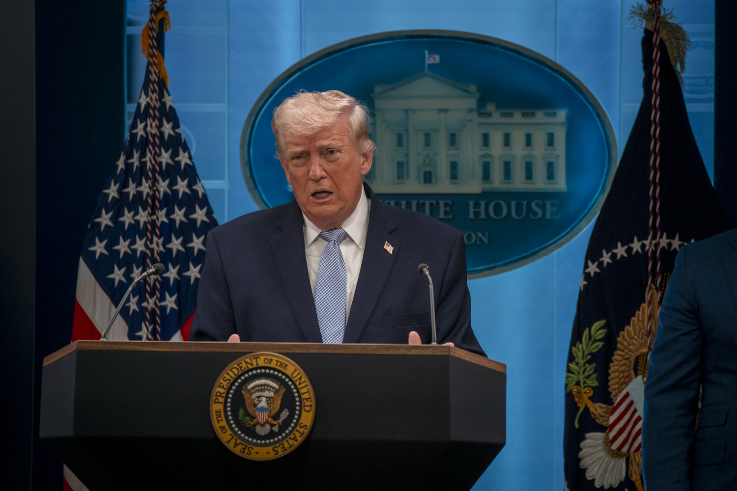 President Donald Trump on Sunday also wrote that his representatives have been having “very positive discussions” with Iranian leaders about formally ending hostilities. (Maxine Wallace/The Washington Post)