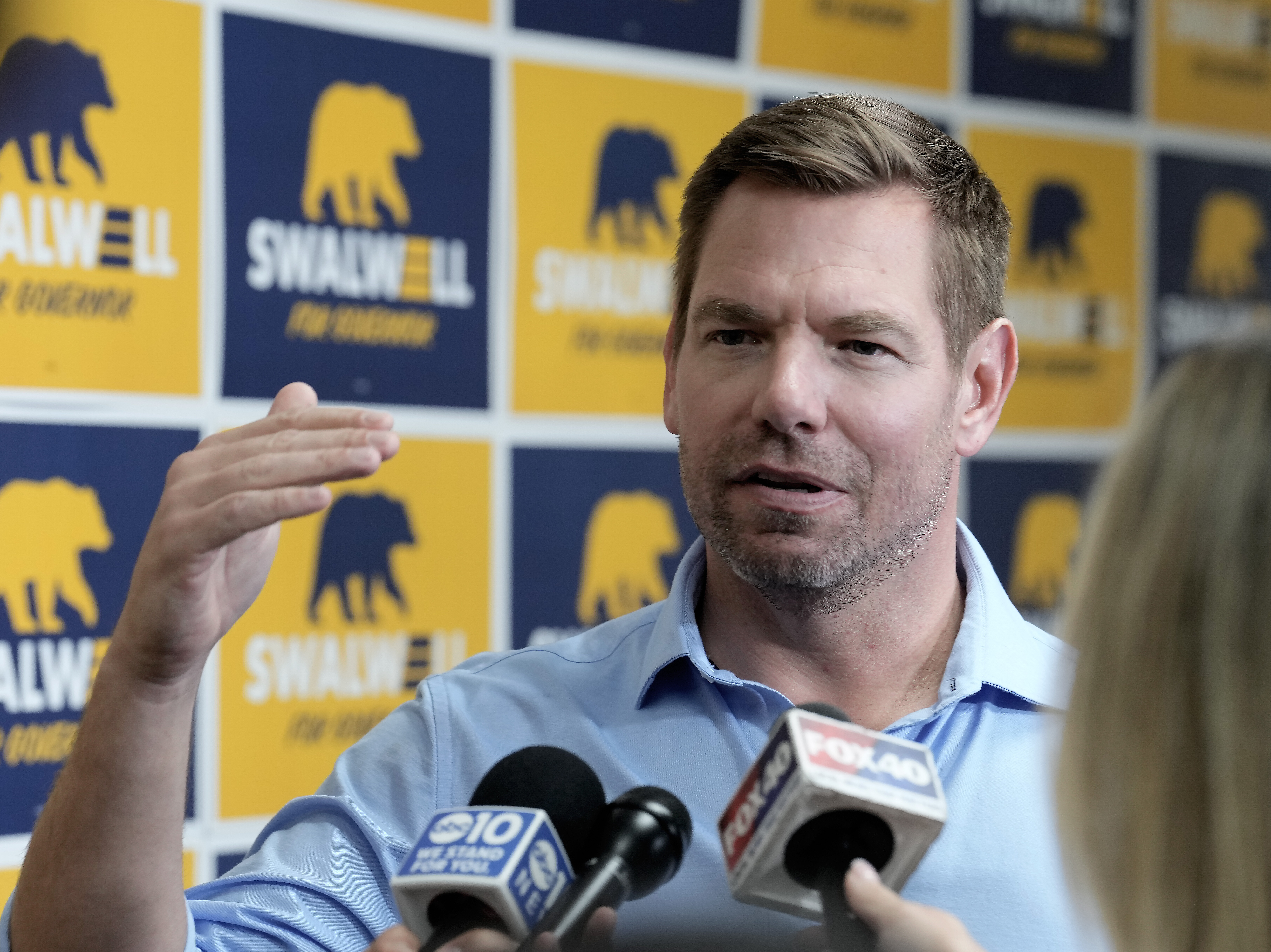 An accusation of sexual assault against Rep. Eric Swalwell (D-California) by a former employee in his congressional office surfaced in a news report Friday. (Rich Pedroncelli/AP)