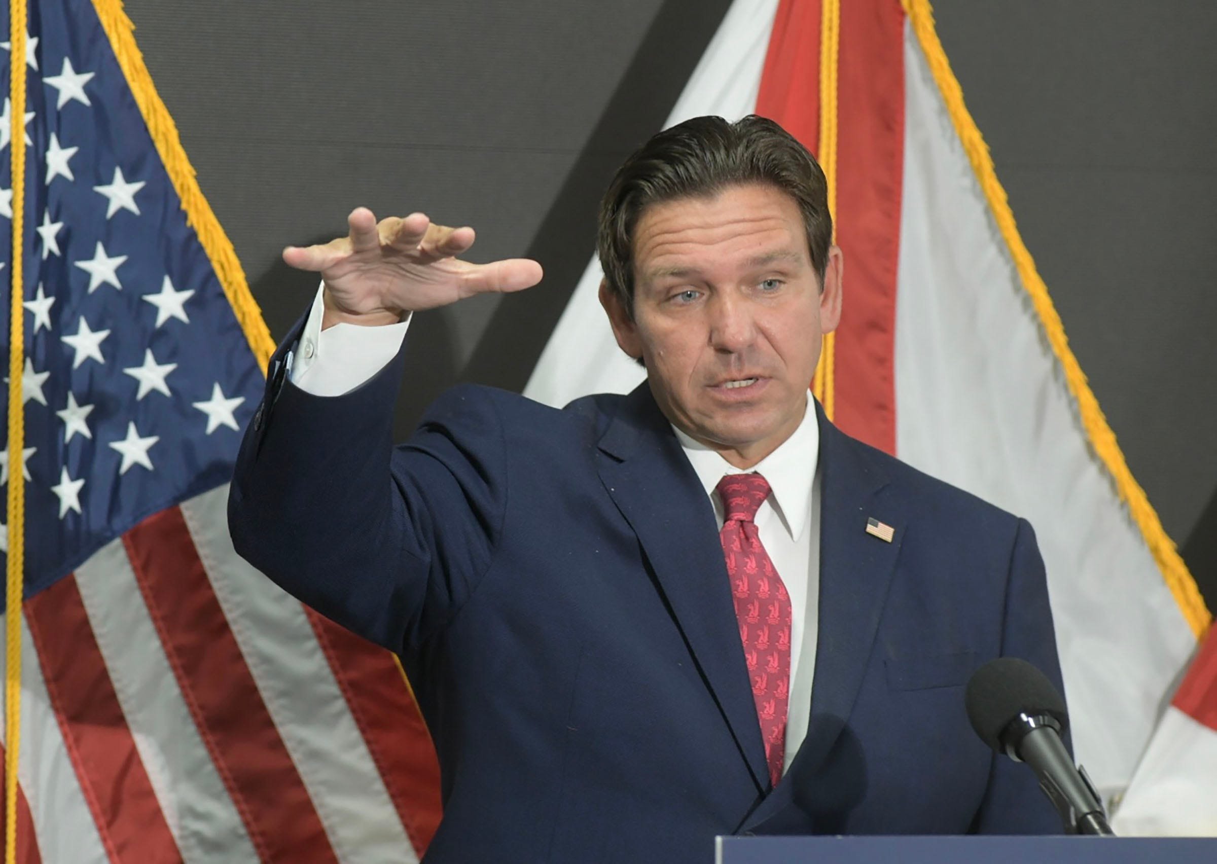 Florida Gov. Ron DeSantis (R) is term-limited. (Tony Giberson/Pensacola News Journal/USA Today/Reuters Connect)