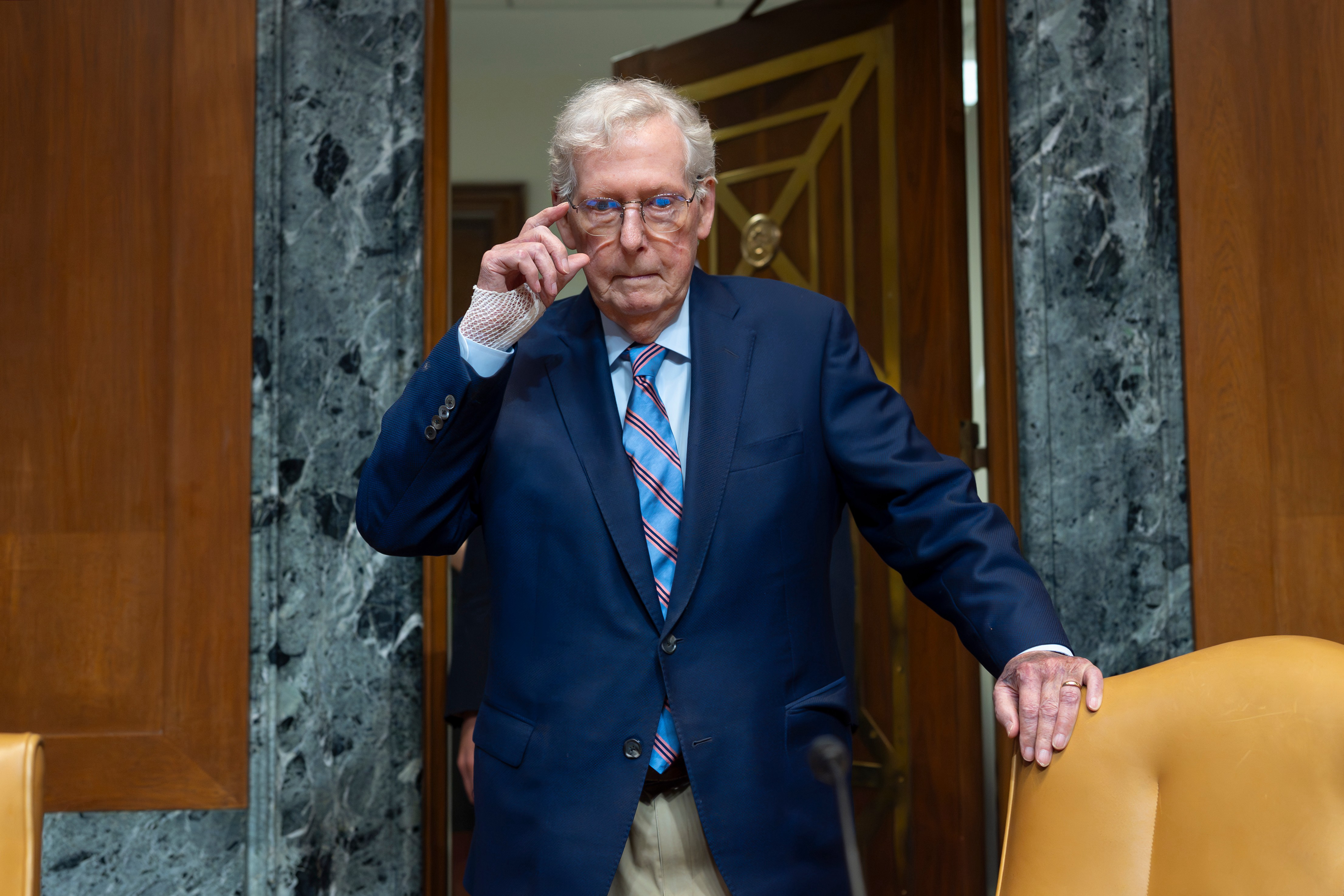 Sen. Mitch McConnell (R-Kentucky) plays a crucial role as a member of the Appropriations Committee. (J. Scott Applewhite/AP)