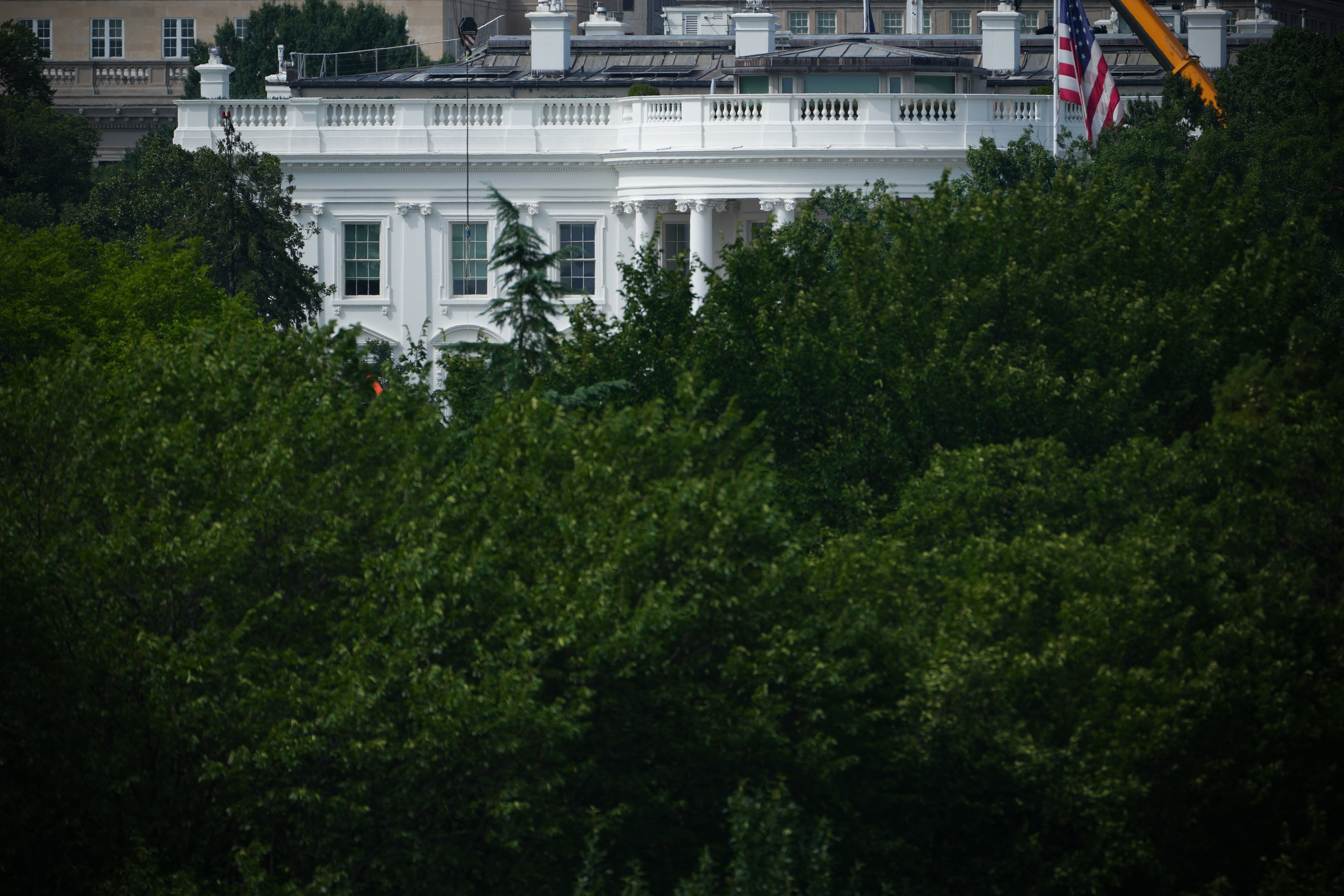The White House on Aug. 21. (Julia Demaree Nikhinson/AP)