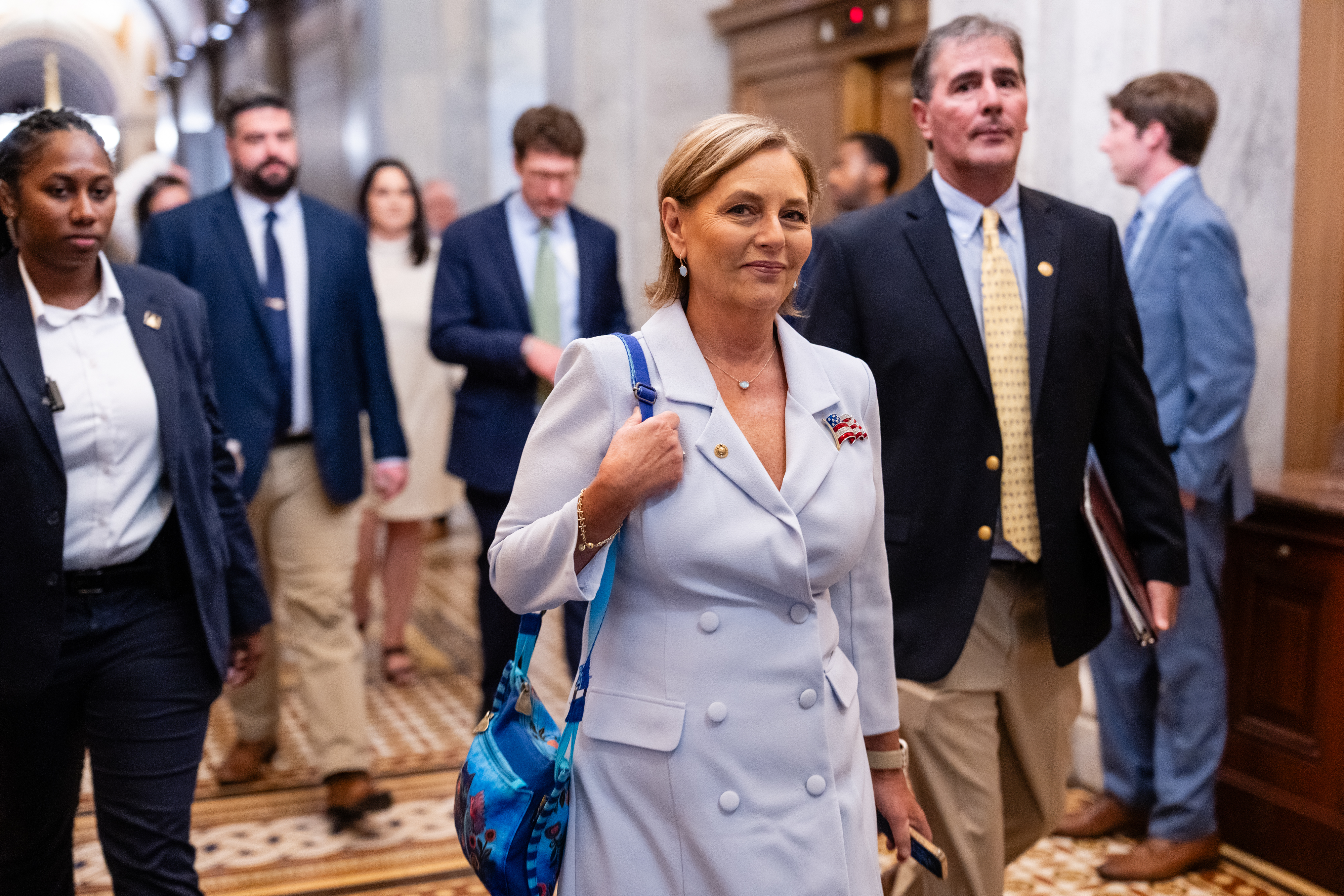 Sen. Darline Graham (R-South Carolina) departs the U.S. Capitol on Tuesday. (Eric Lee/Getty Images)