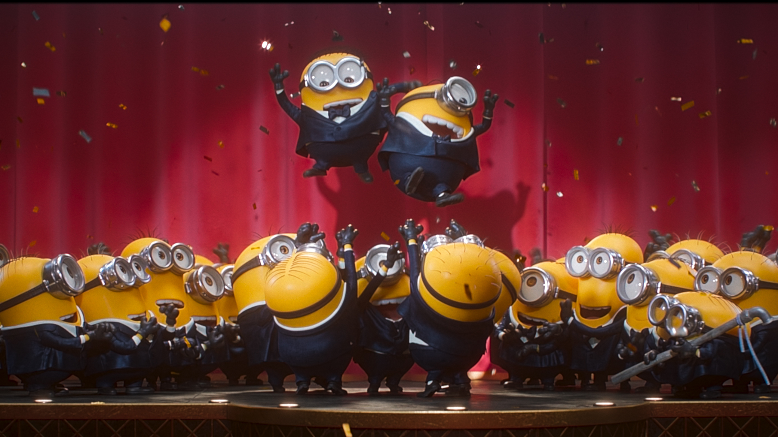 “Minions and Monsters” once again stars the minion sidekicks of the Despicable Me films. (Illumination/Universal Pictures/AP)