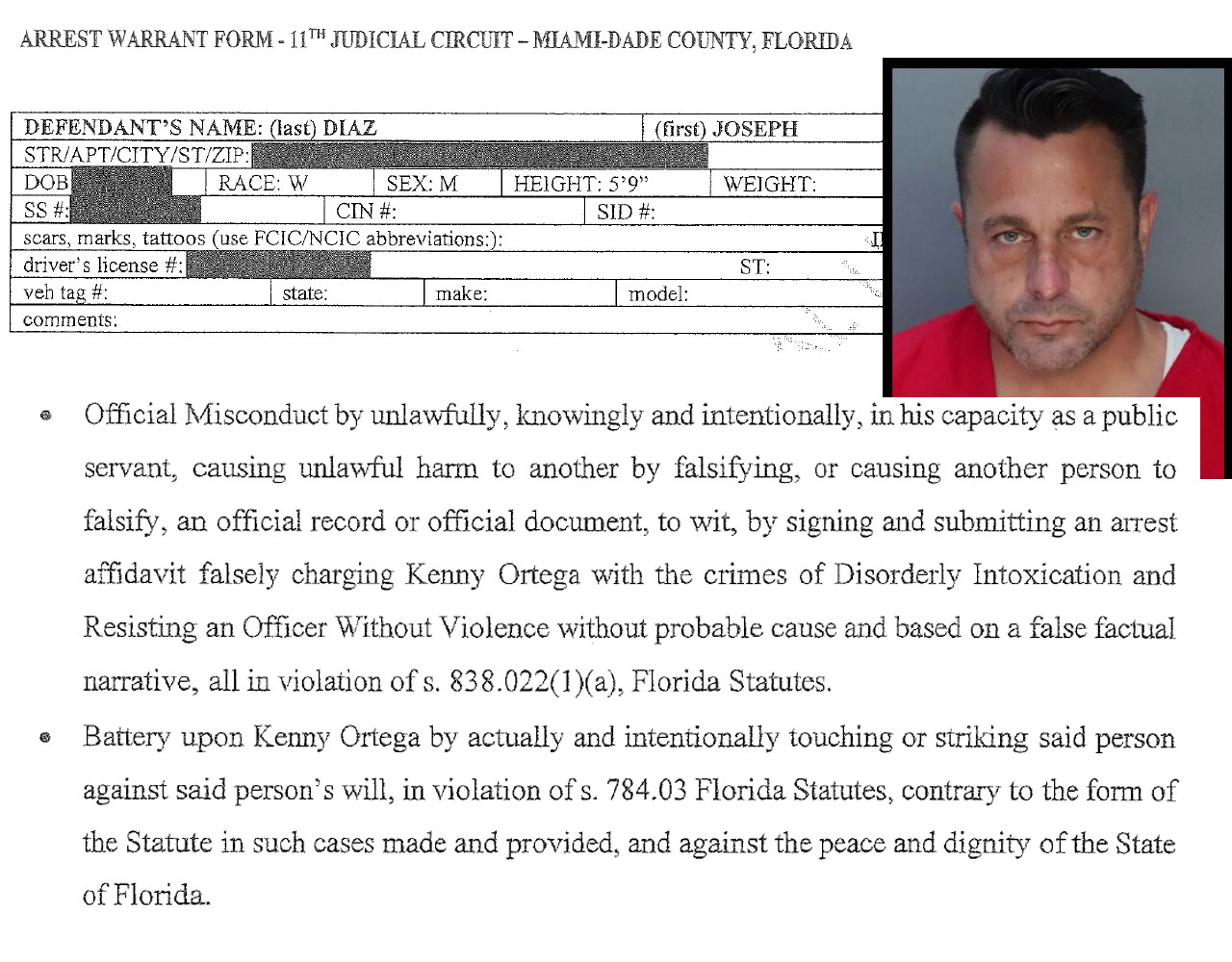 Miami Dade County Arrest Report Front Page