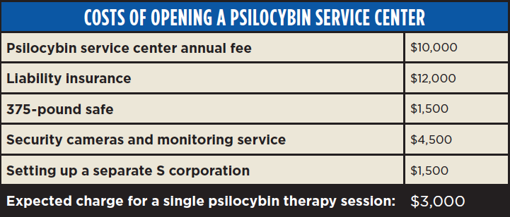 The Expense of Opening a Psilocybin Service Center Will Make 