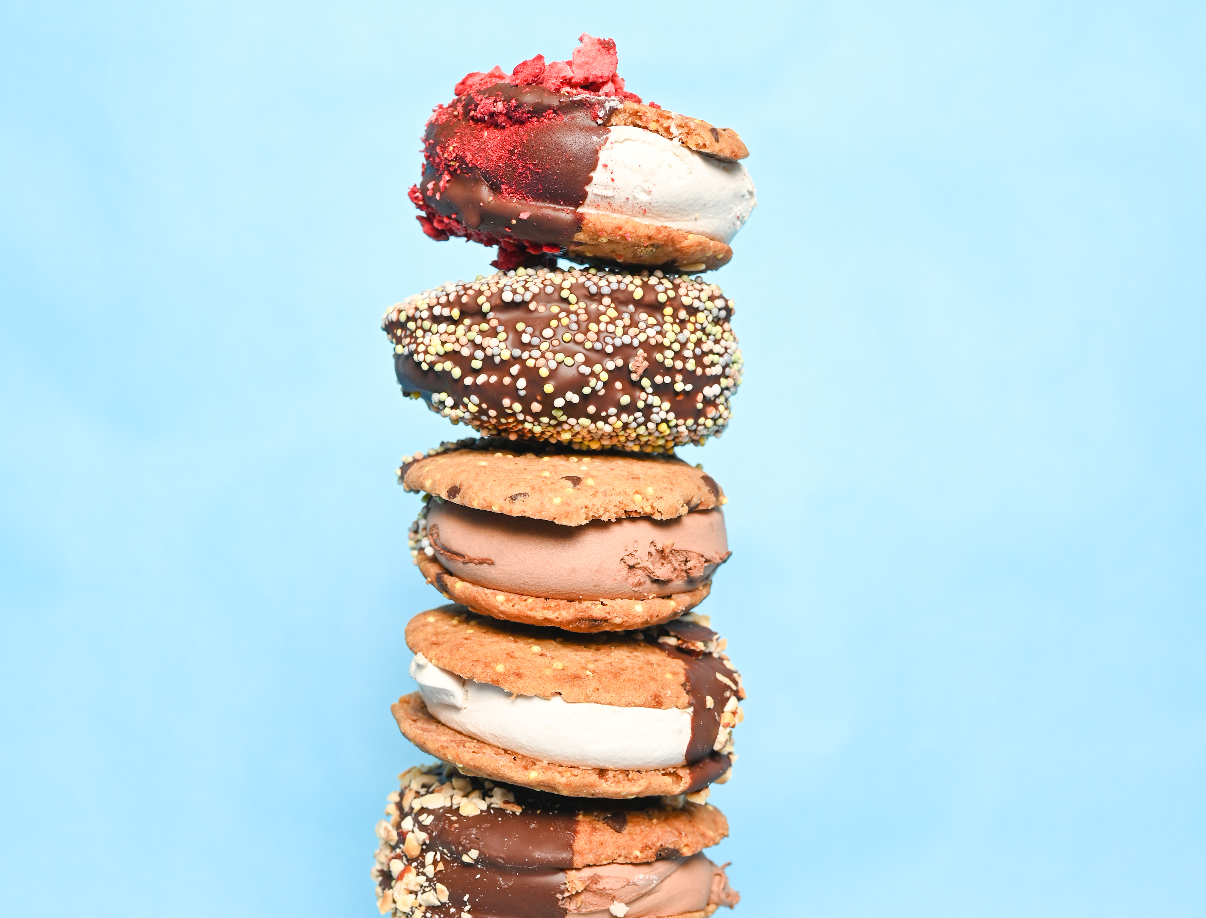 Donut Ice Cream Sandwiches : Scoop Sandwiches